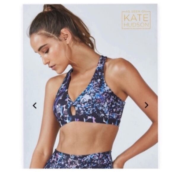 Fabletics Ellie sports bra in violet storm XL - Picture 2 of 6